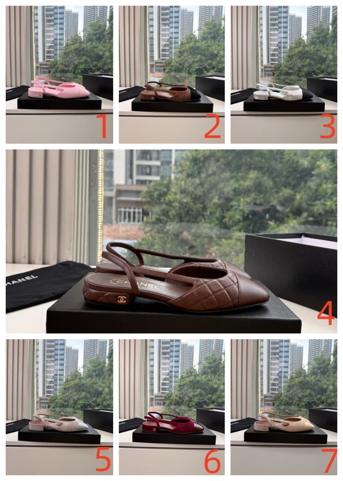 Chanel Slingback Flats Women