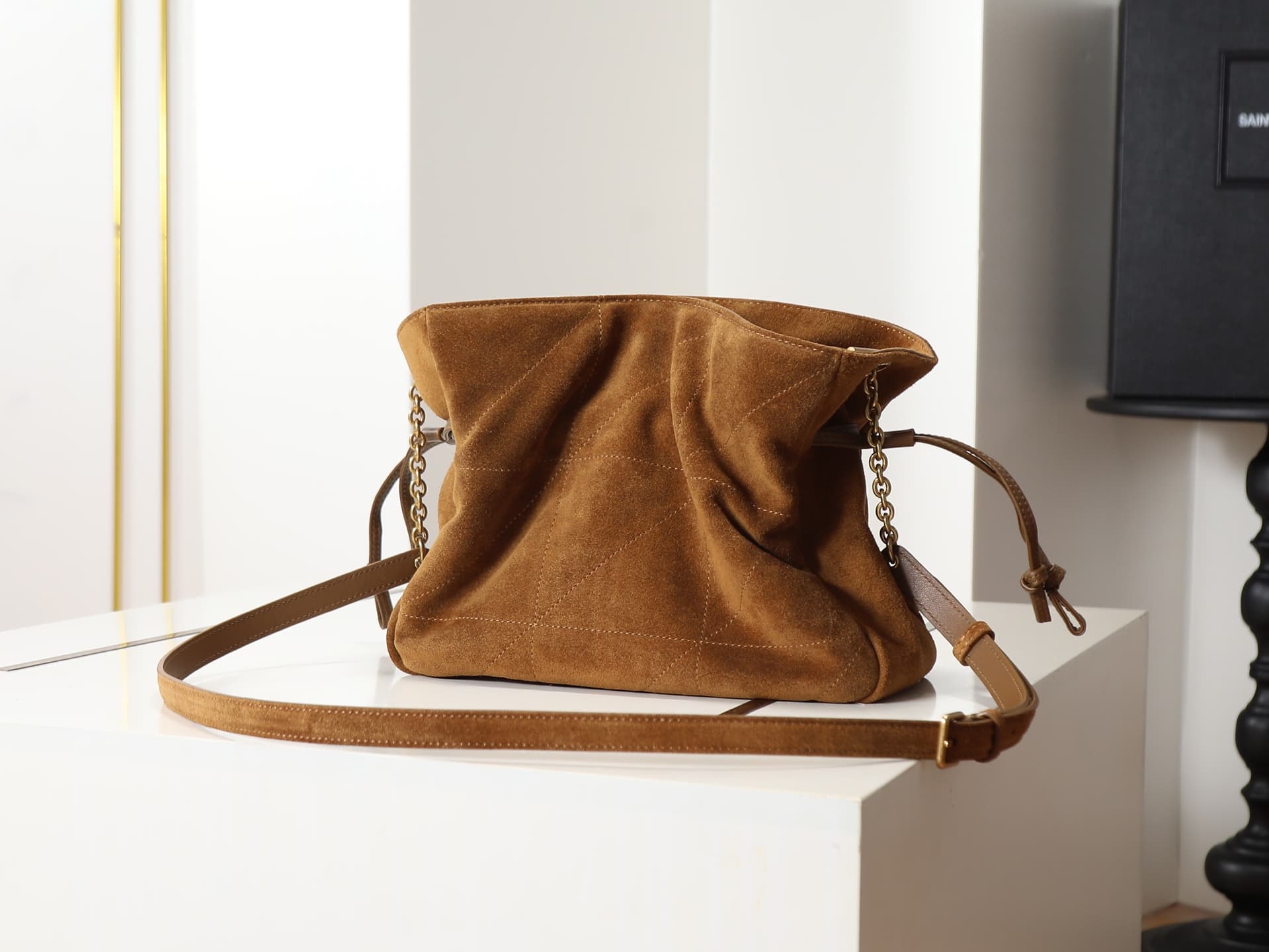 Saint Laurent Jamie Shopping Bag in Suede 862712 TOP