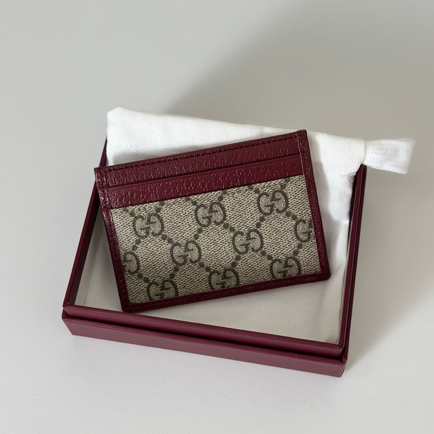 Gucci Ophidia card case wallet Burgundy 838486 High