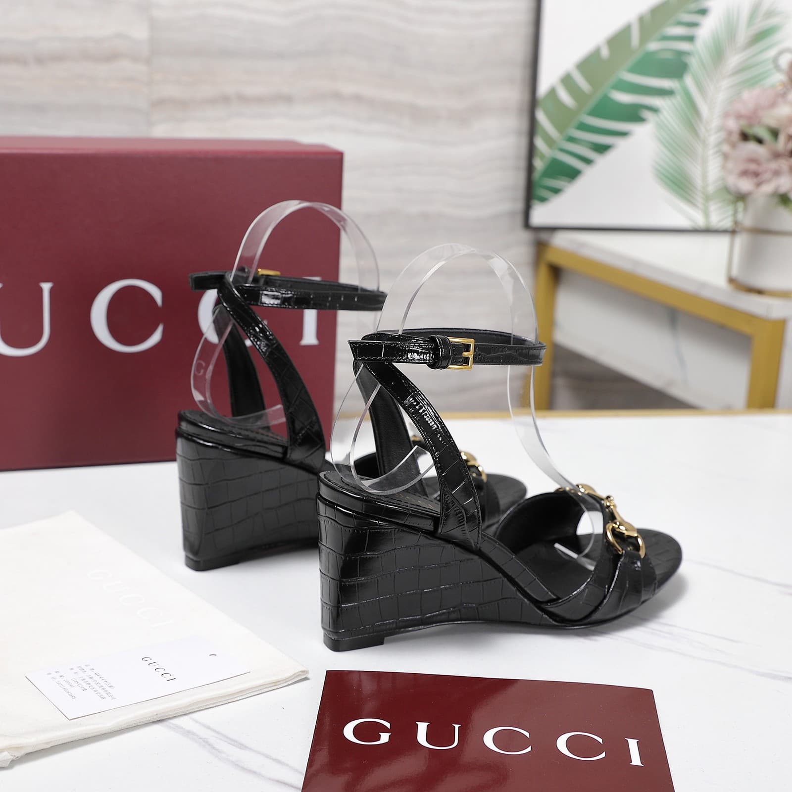 Gucci Donna 80 Wedge Sandals Women