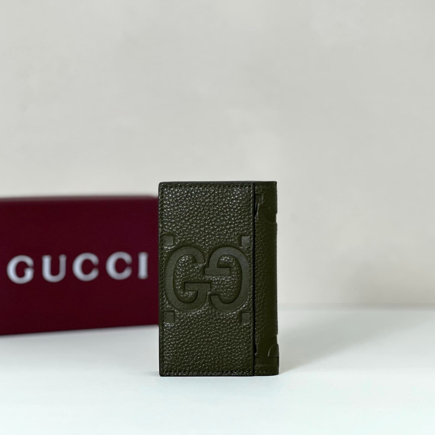 Gucci GG Jumbo long card case Deep Green 739478 High