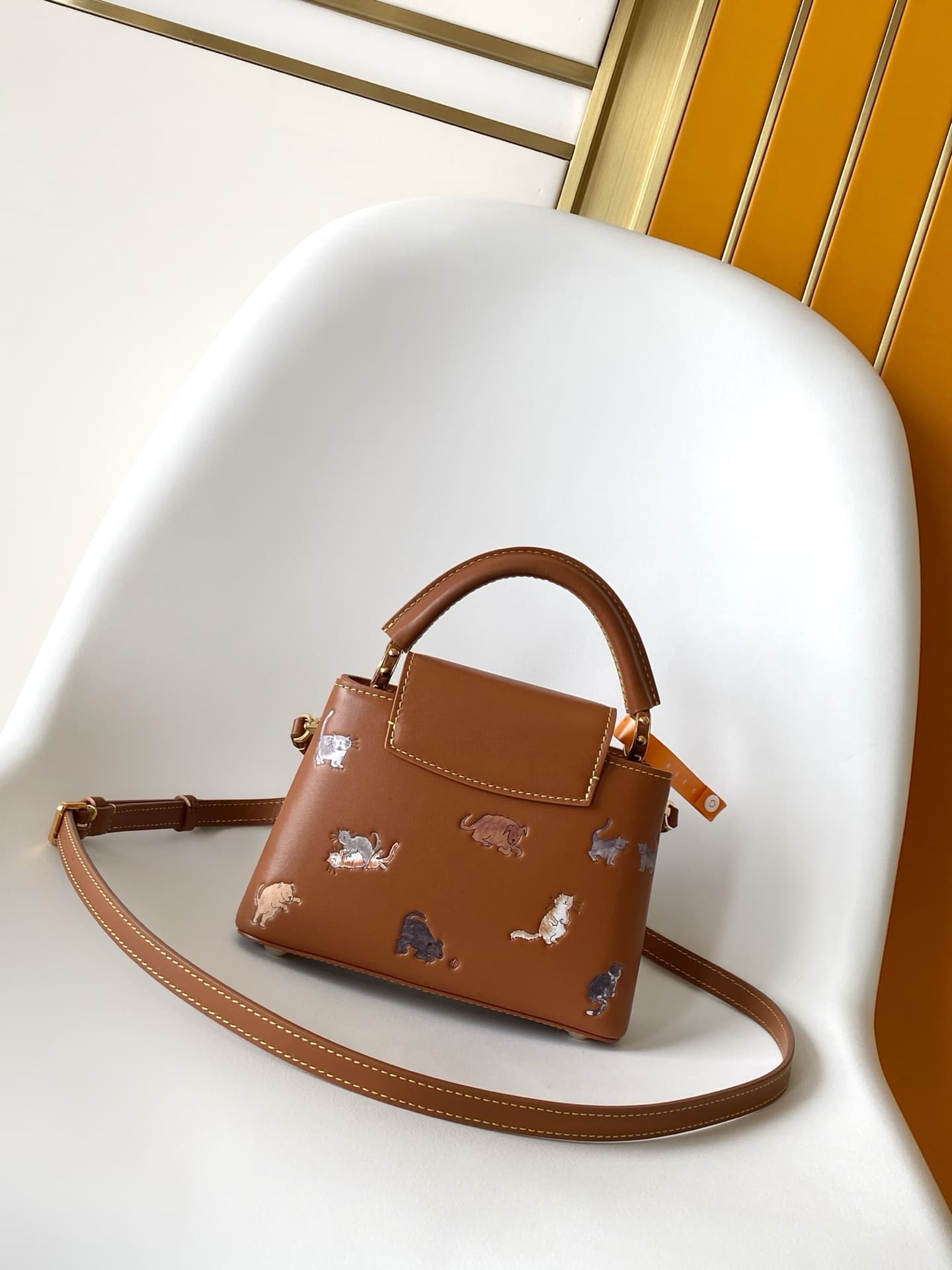 Louis Vuitton Capucines BB Tan Calfskin leather M25874 High