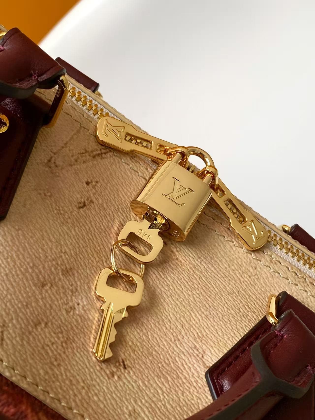 Louis Vuitton Speedy Soft 30 Beige Coated canvas M28149 High