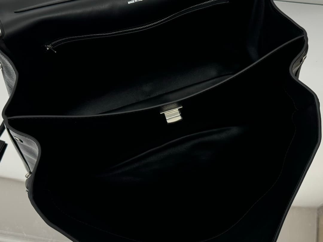 Balenciaga Rodeo Large Bag in Black Leather With Silver-Tone Metal TOP