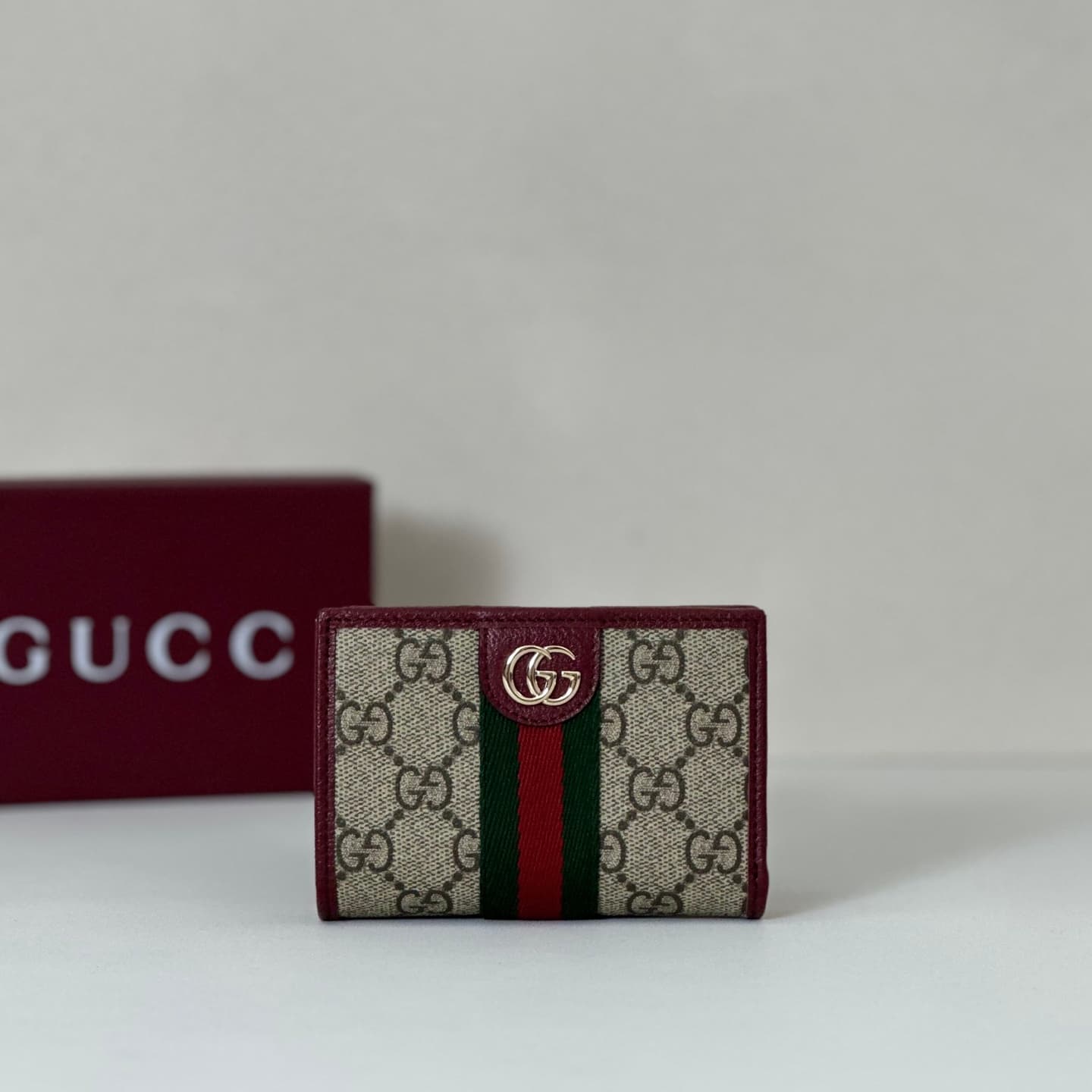 Gucci Ophidia small wallet Burgundy 838468 High