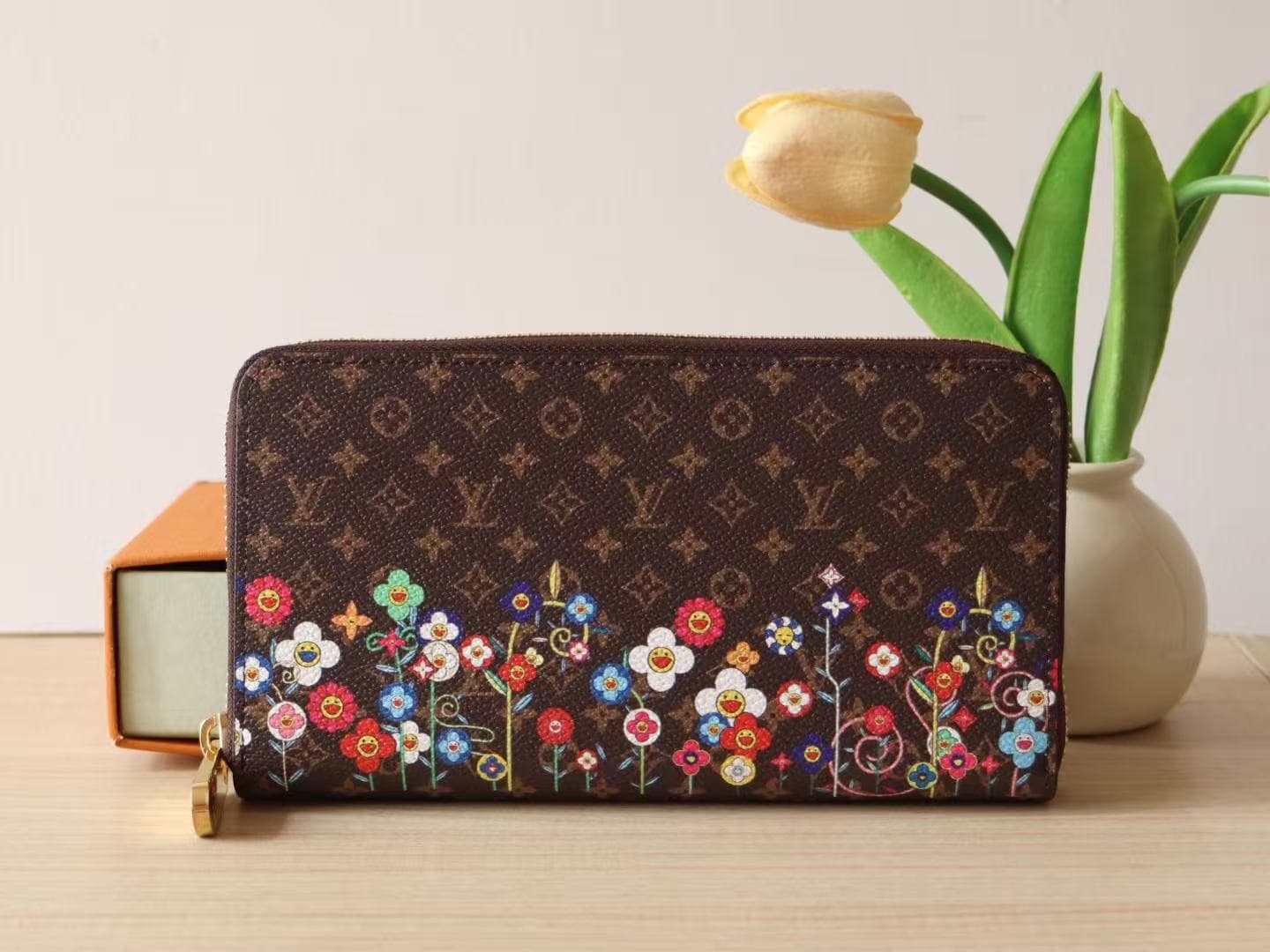 Louis Vuitton x Murakami Zippy Wallet Monogram coated canvas M14162 High