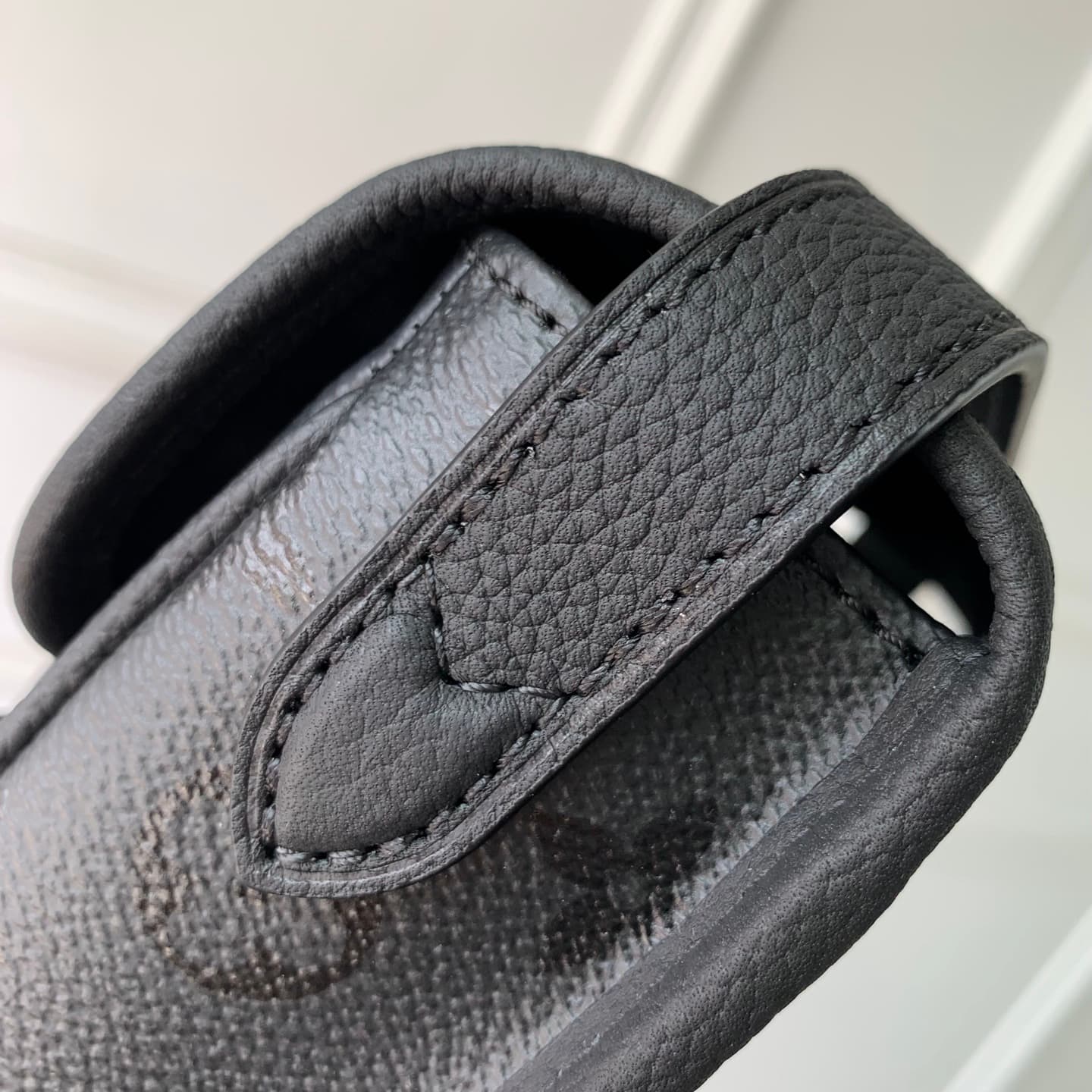 Louis Vuitton Satchel Wearable Wallet Black Monogram Midnight coated canvas M2A259 High