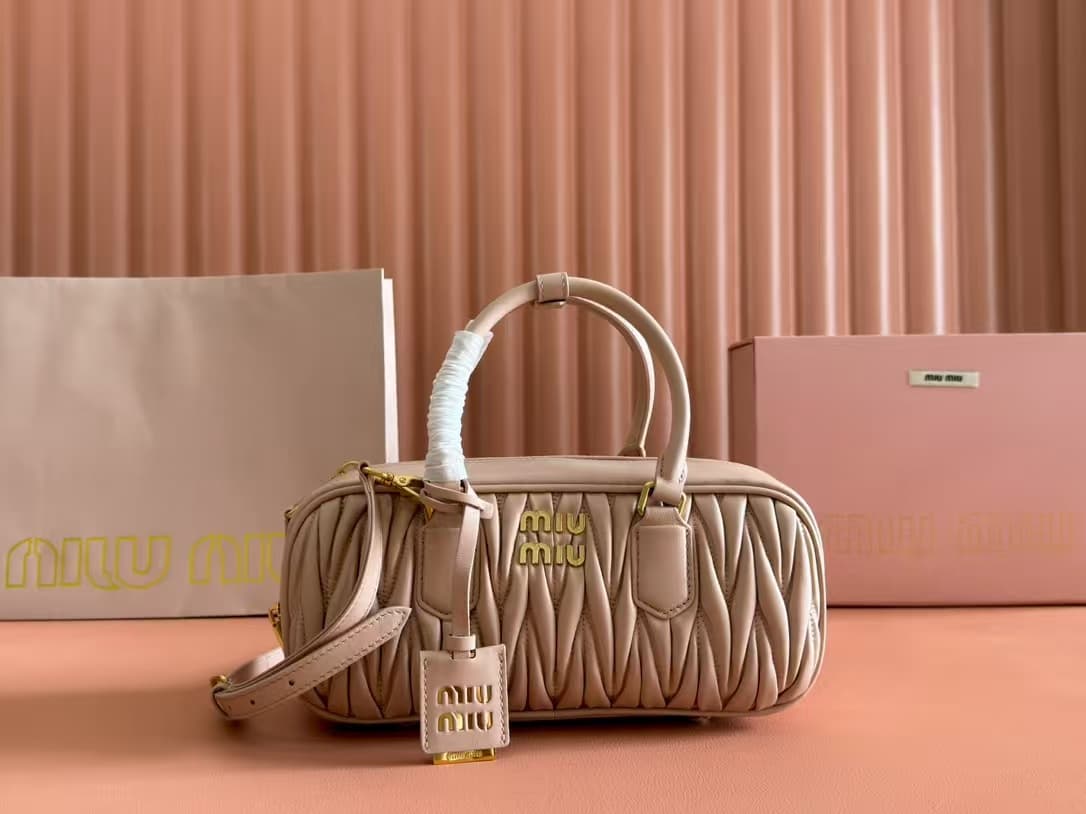 Miu Miu Arcadie matelassé nappa leather Large bag High