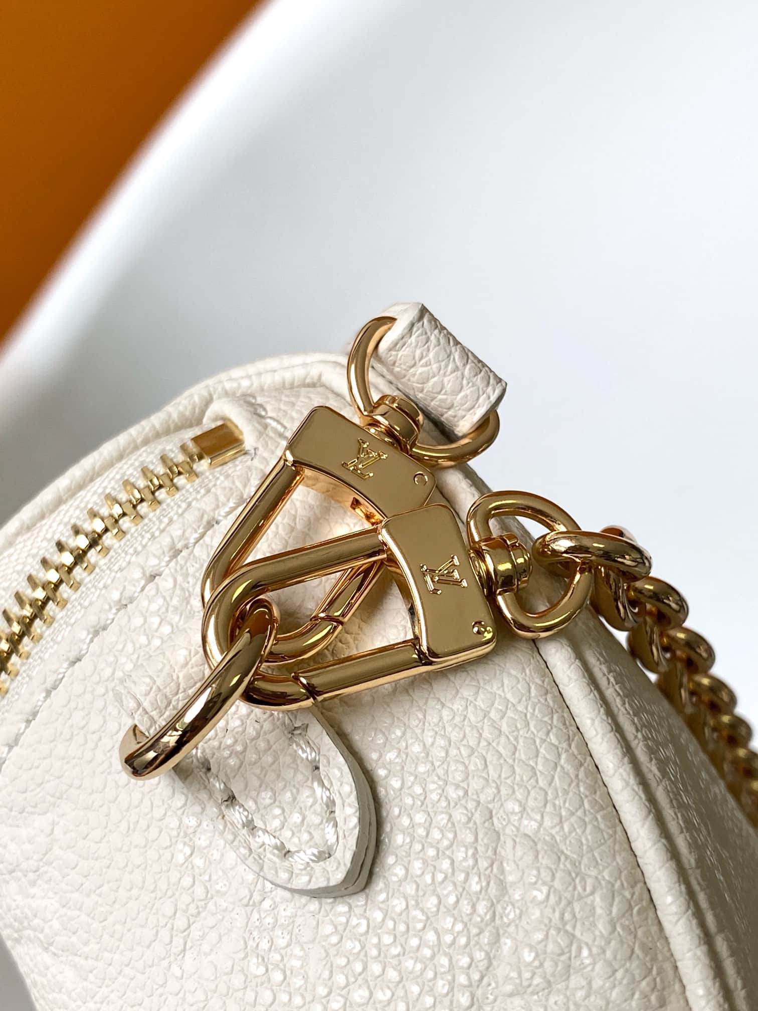 Louis Vuitton Mini Bumbag Cream Monogram Empreinte Leather M83275 High