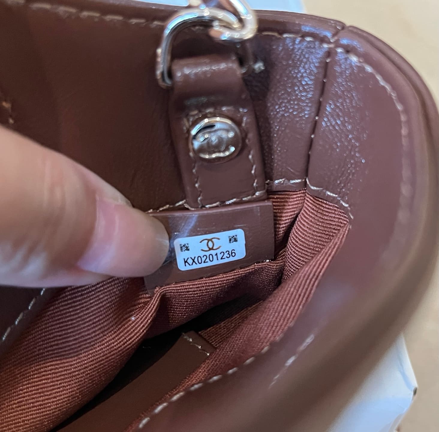 Chanel 31 Mini BAG Calfskin & Gold-Tone Metal AP3656 Brown A