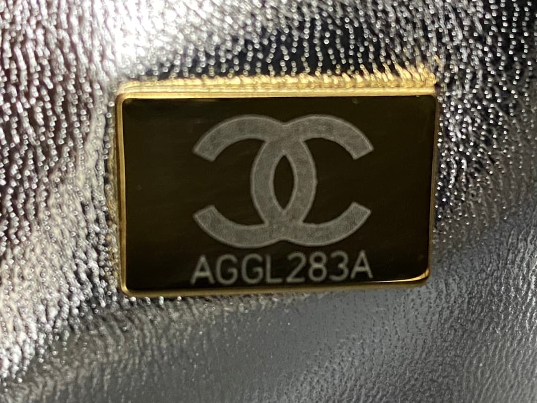 Chanel Small Flap Bag Metallized Braided Calfskin & Gold-Tone Metal  Silver AS4797 High