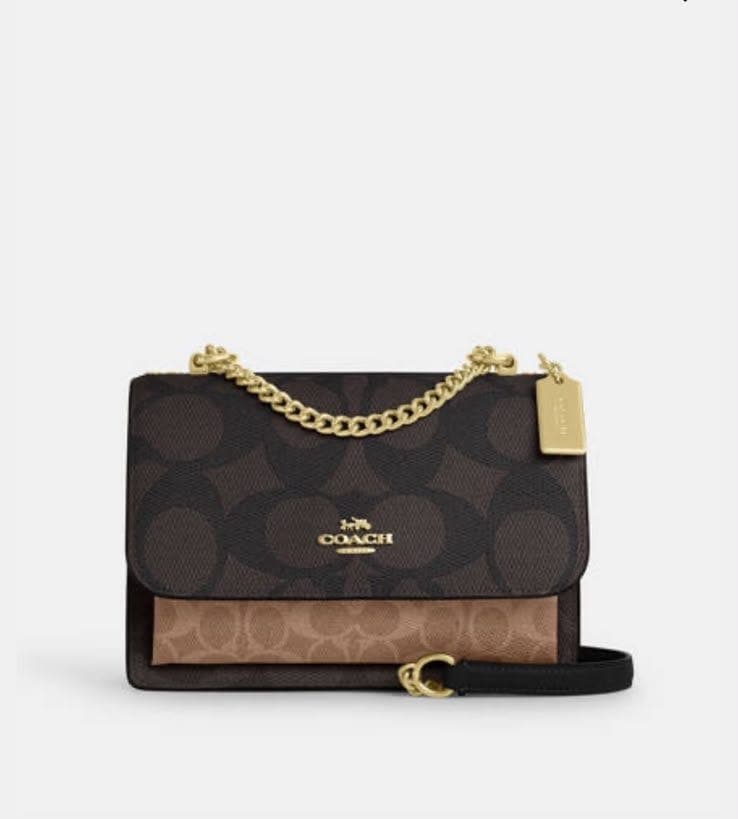 Coach Klare Crossbody Bag In Blocked Signature Canvas High