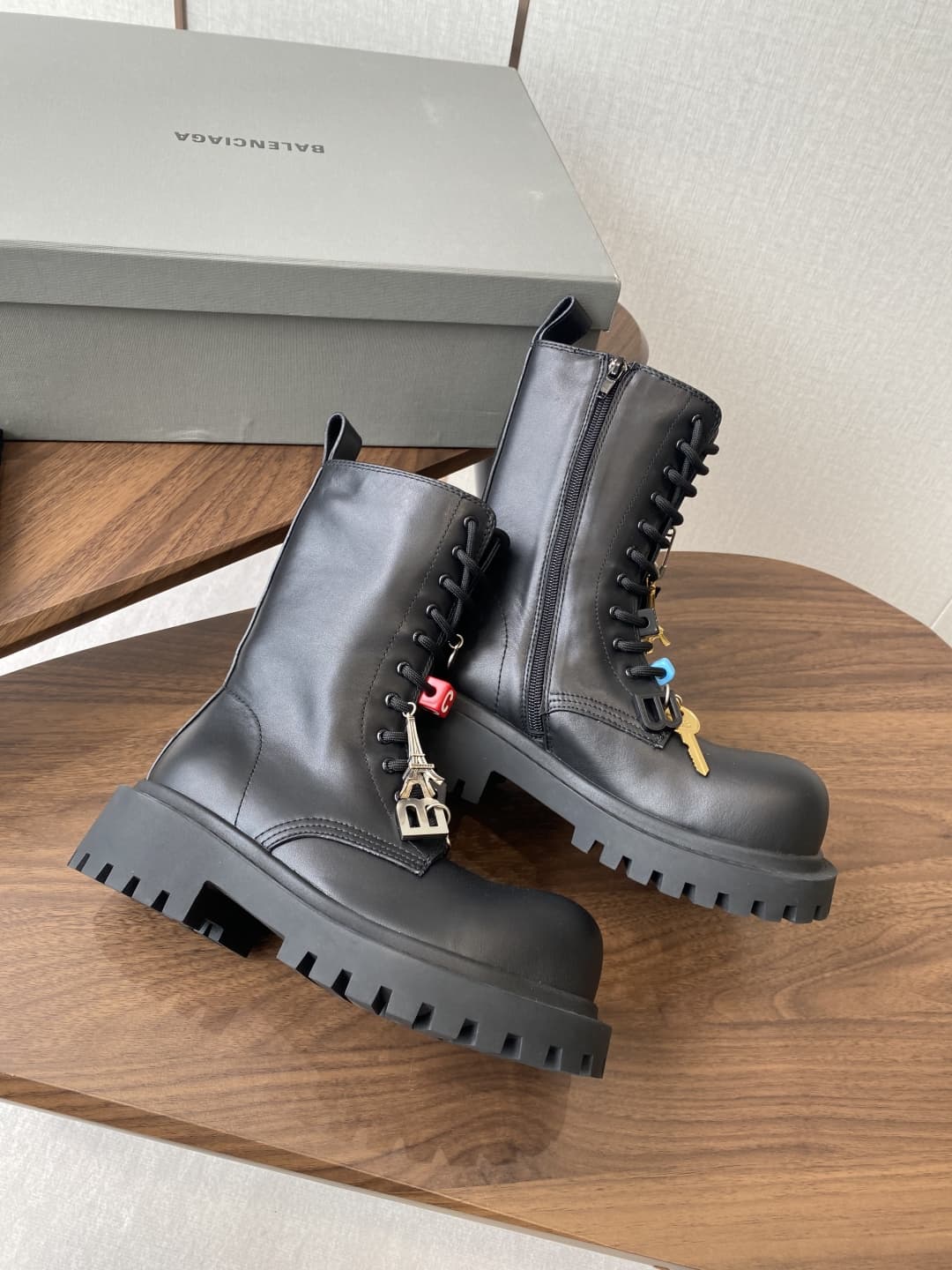 Balenciaga Hummer Lace-Up Booties Women