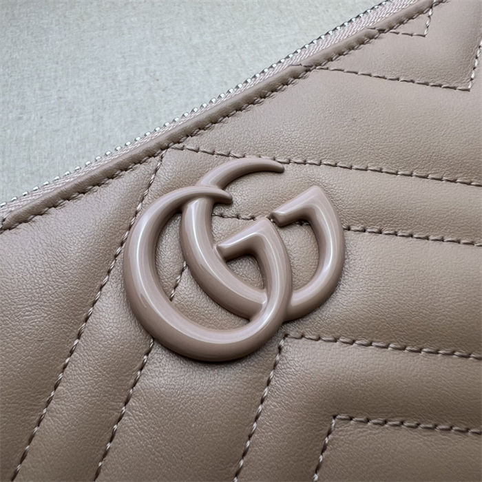 GG Marmont shoulder bag Leather 739166 Rose Beige High