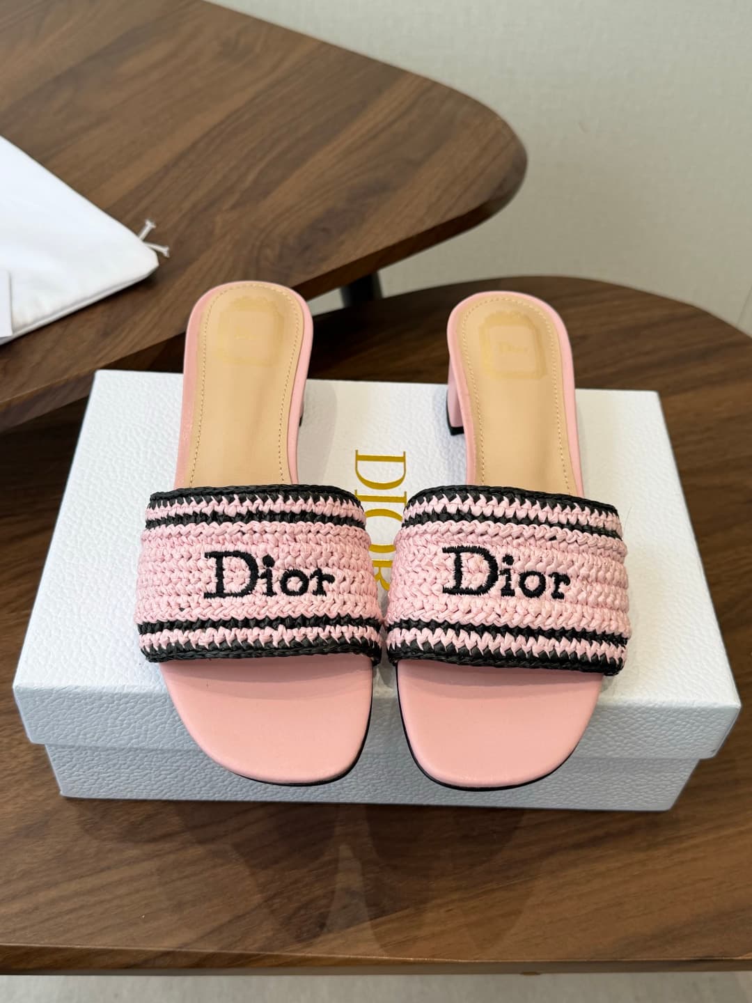 Dior Dioriviera Woven slides