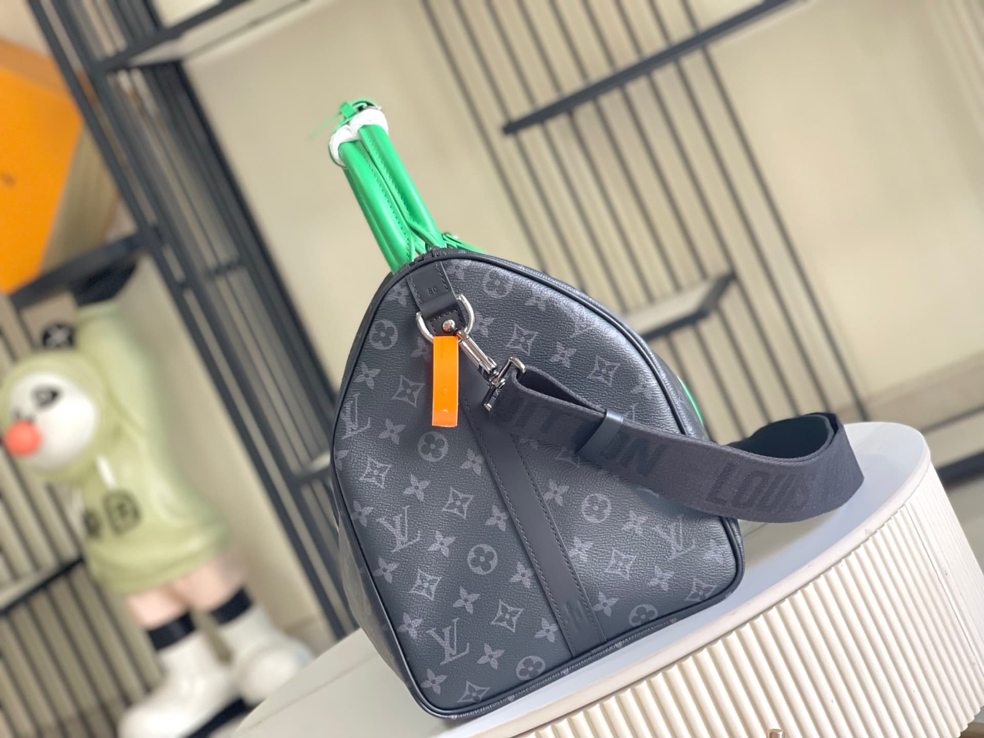 Louis Vuitton Keepall Bandoulière 50 Black Monogram Eclipse coated canvas M26434 TOP