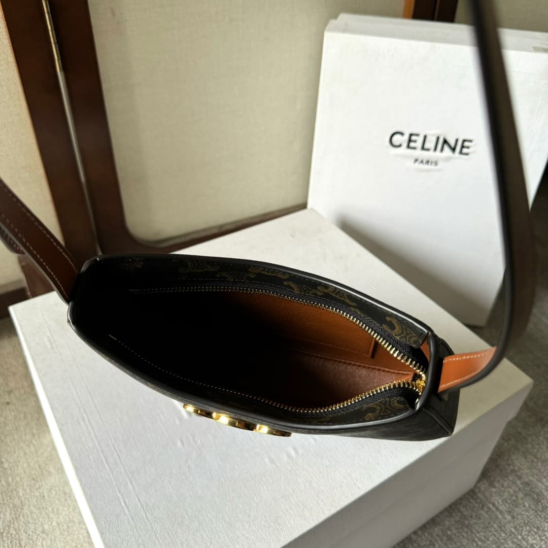 Celine Tilly bag in Triomphe Canvas High