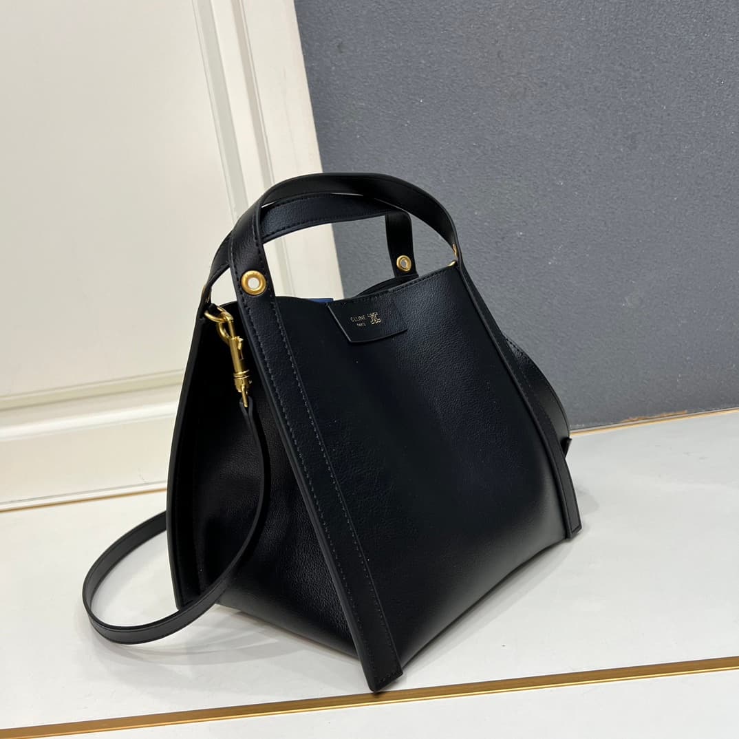 Celine SMALL CUBE BAG IN SUPPLE CALFSKIN Black