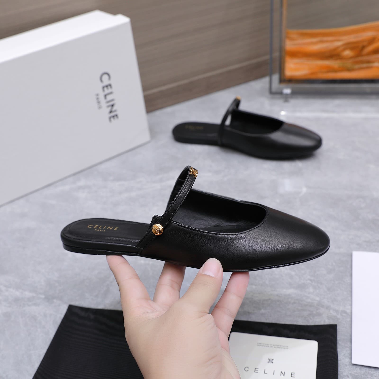 Celine Macaron Mules Women