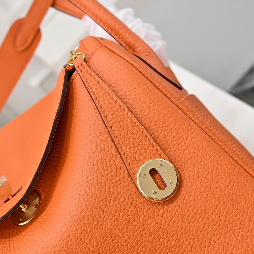 Hermes Lindy 19/26cm Bag Calfskin Leather High