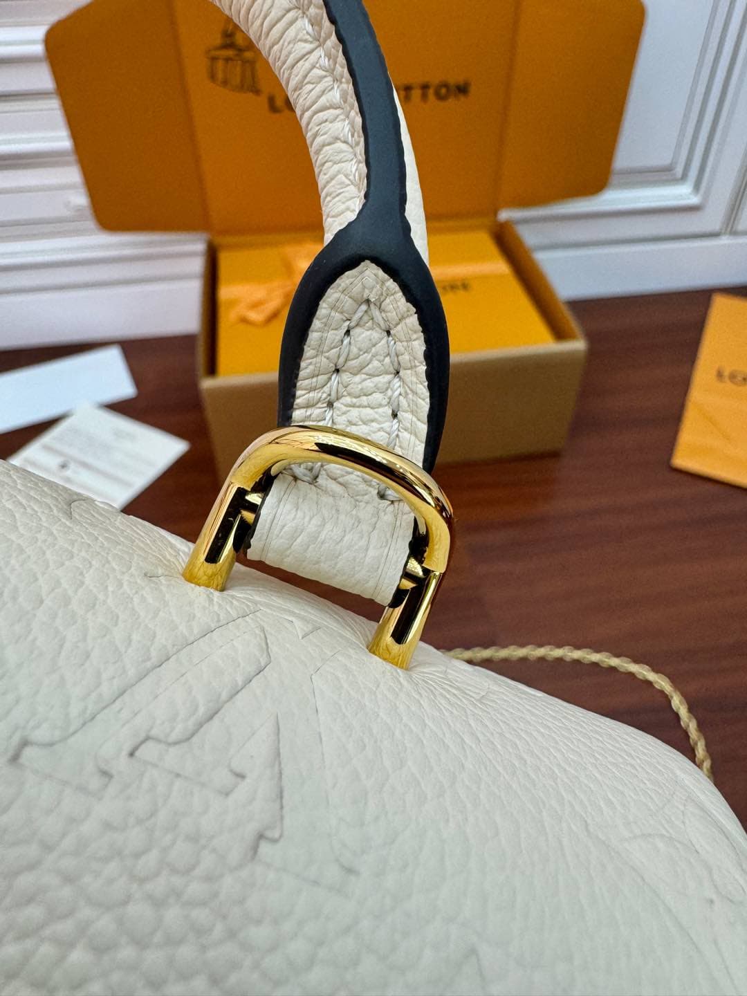 Louis Vuitton Madeleine Nano Embossed, grained cowhide leather M12145 Top