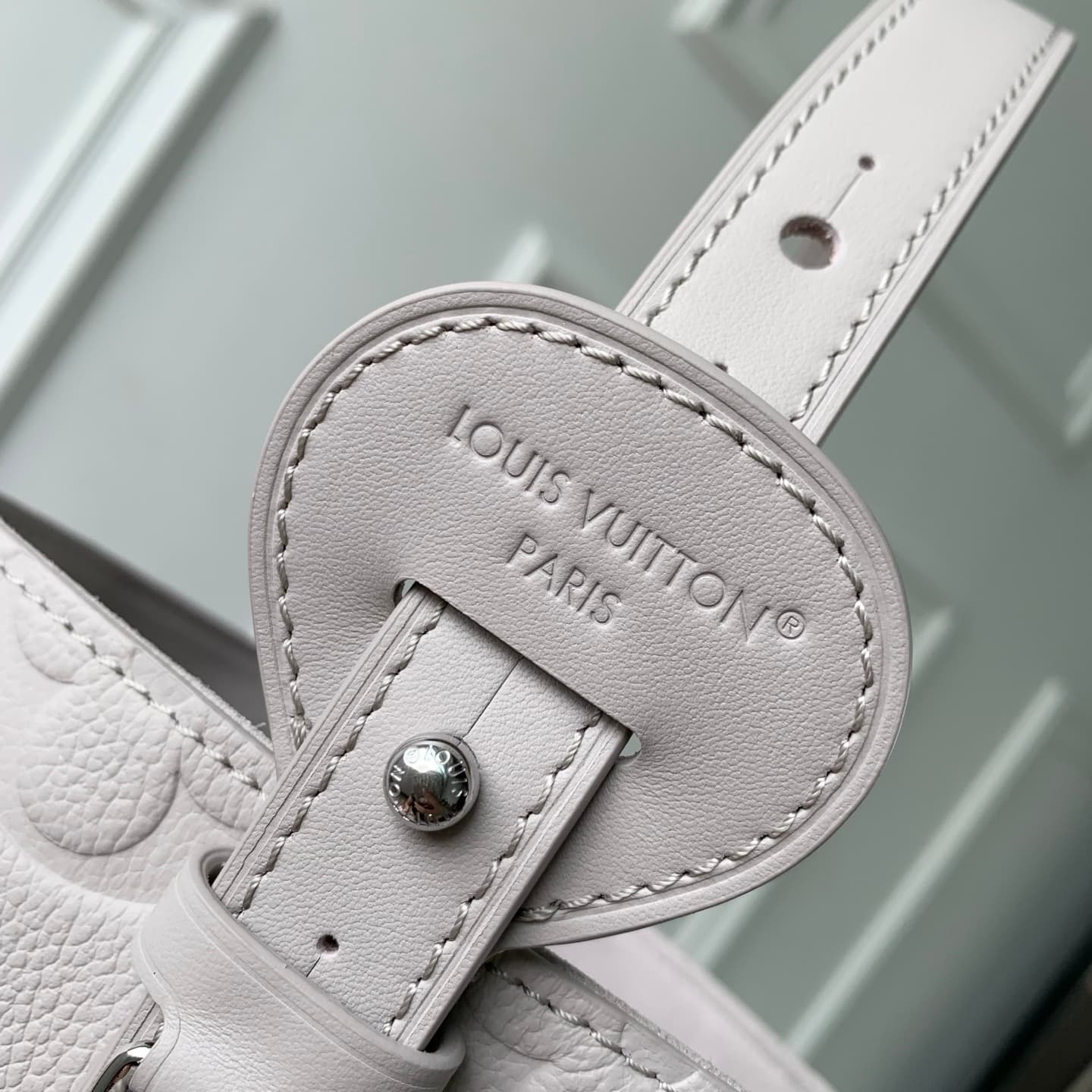 Louis Vuitton All In BB Brume Gray Monogram Empreinte Leather M28342 High