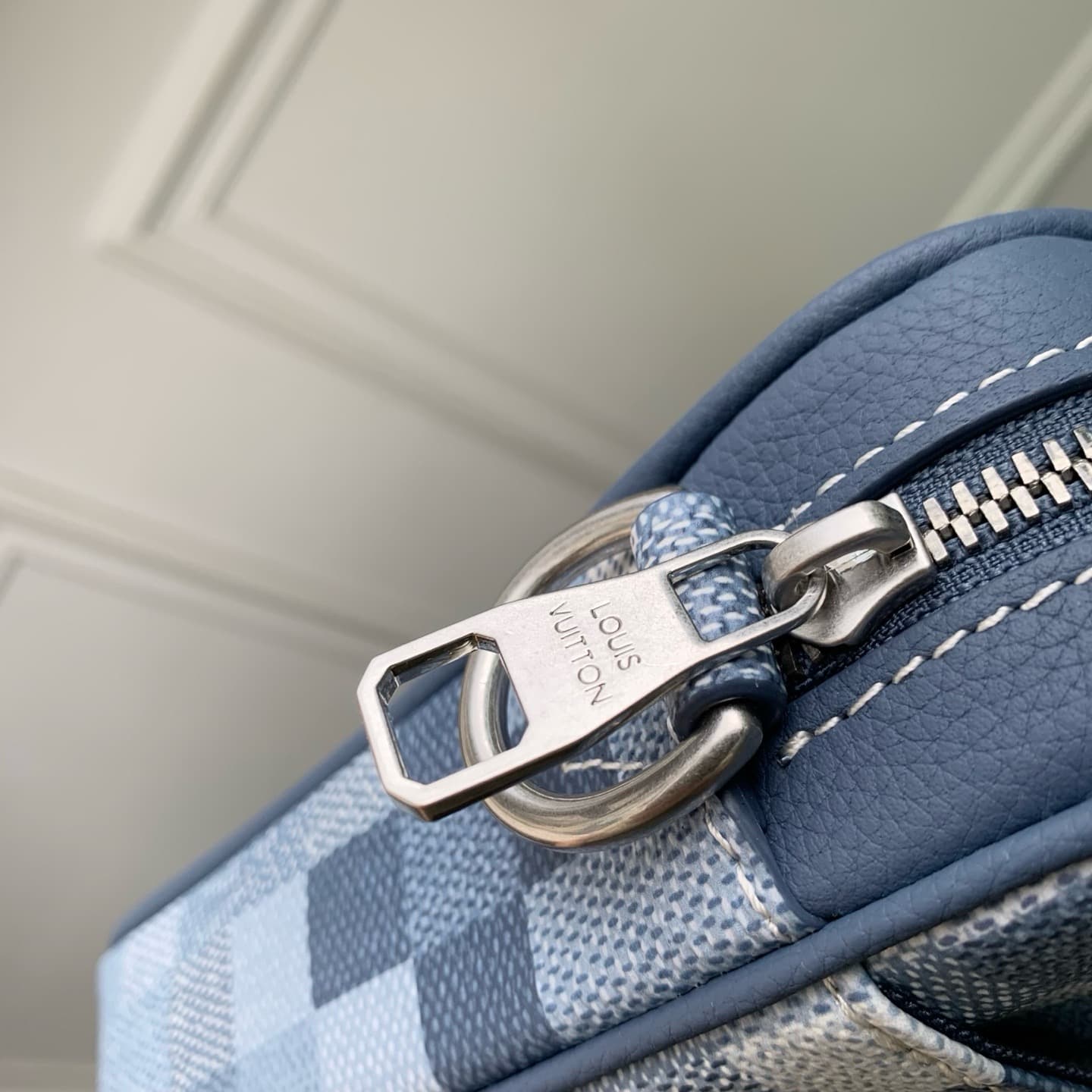 Louis Vuitton Trio Messenger Indigo Blue Damoflage coated canvas M28601 High