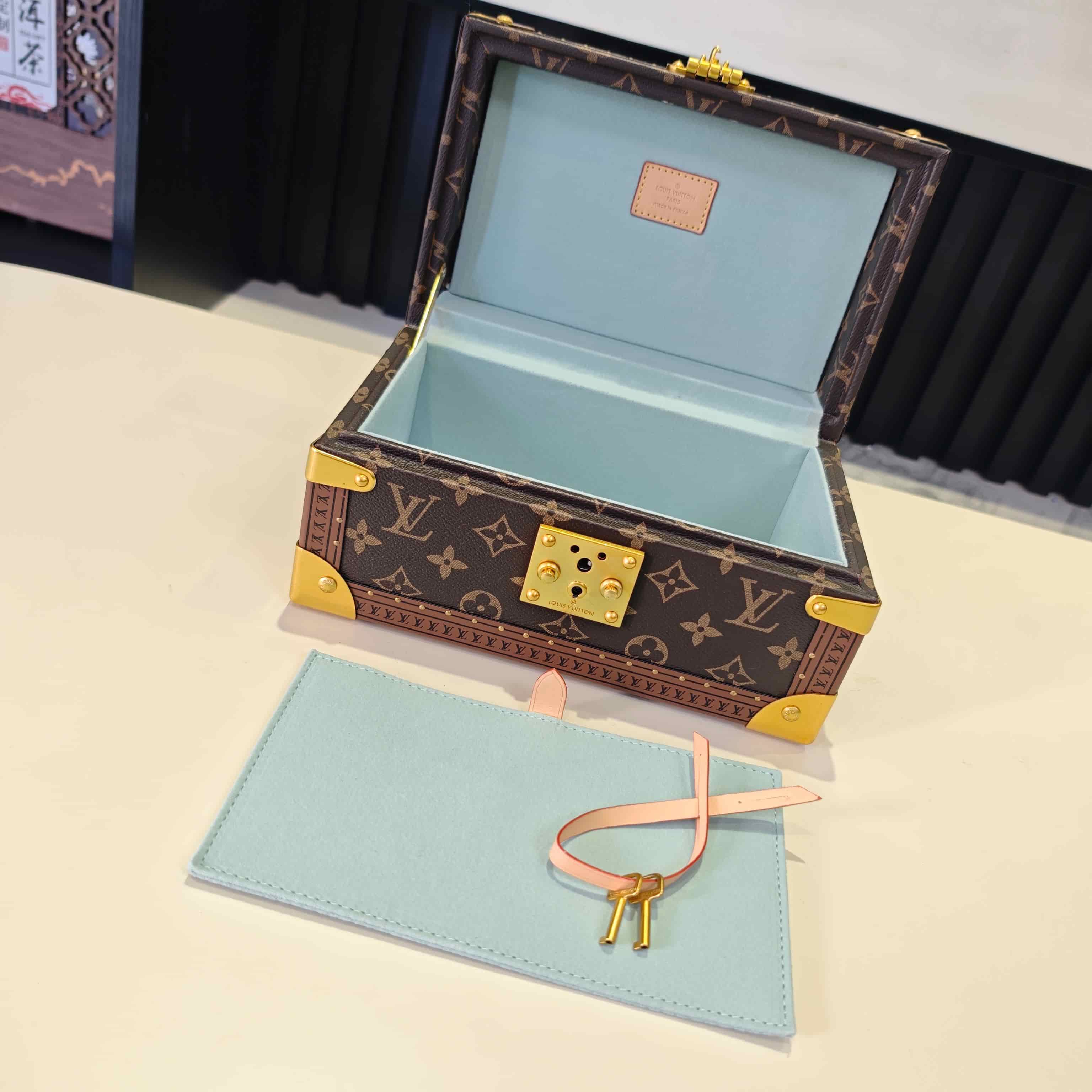 Louis Vuitton Coffret Trésor 24 Monogram canvas Lagoon Blue M10130 High