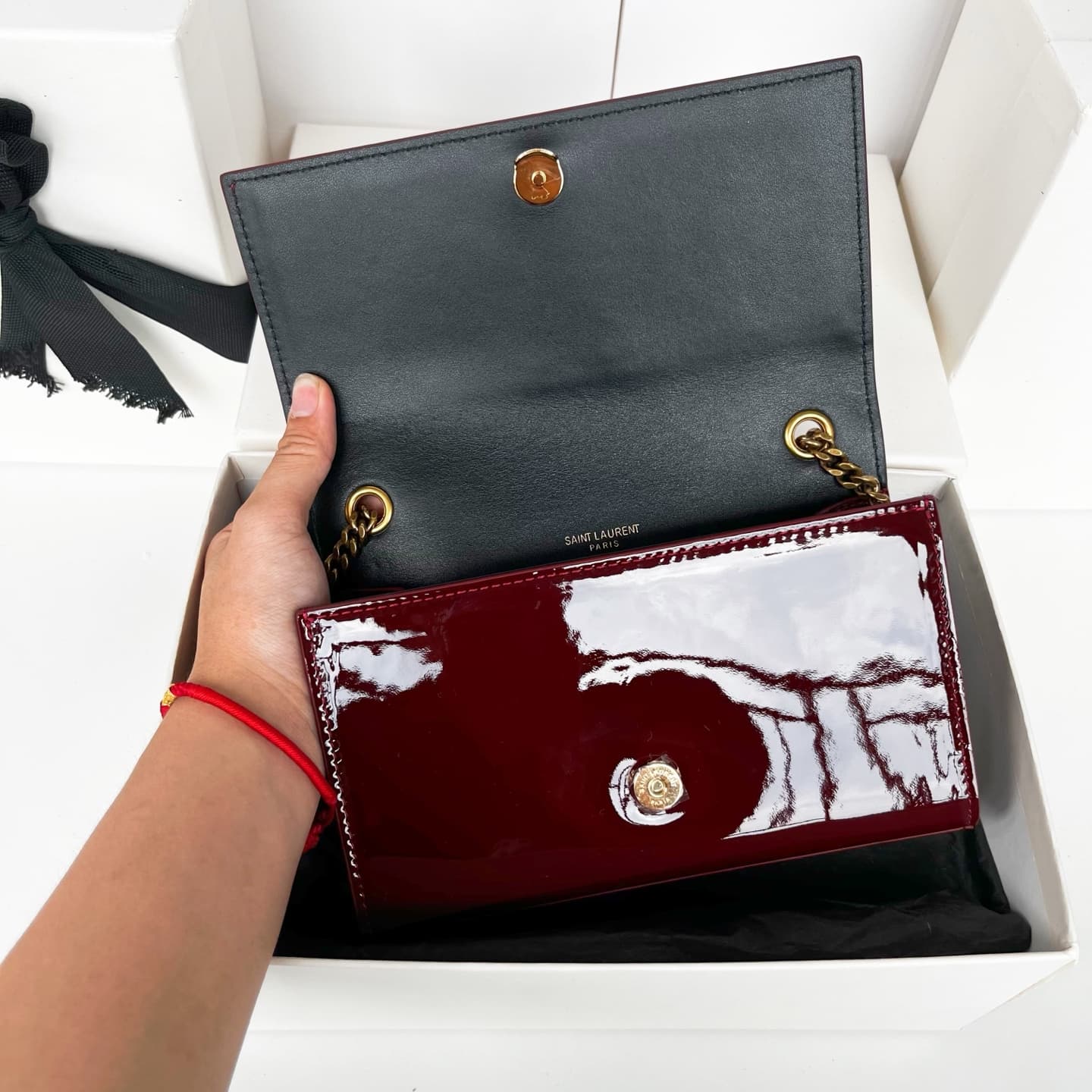 Kate small in patent leather 469390 GRENADE High