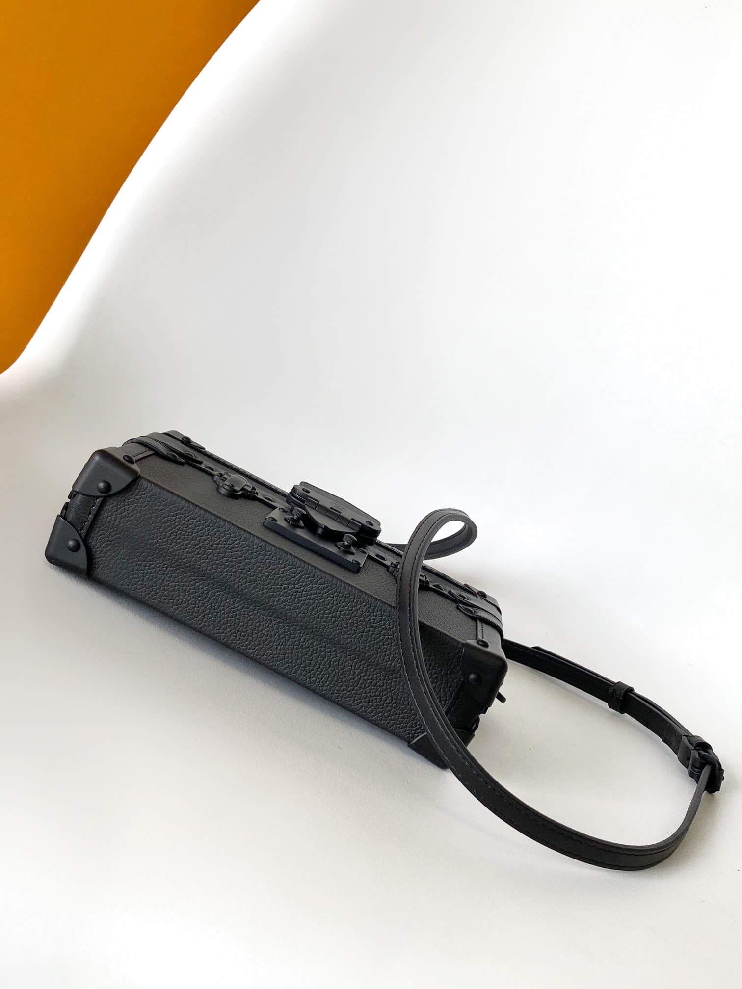 Louis Vuitton Petite Malle All Black Cowhide leather M24303 High