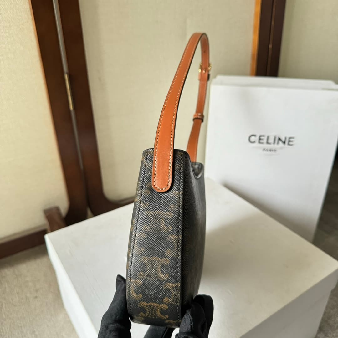 Celine Tilly bag in Triomphe Canvas High