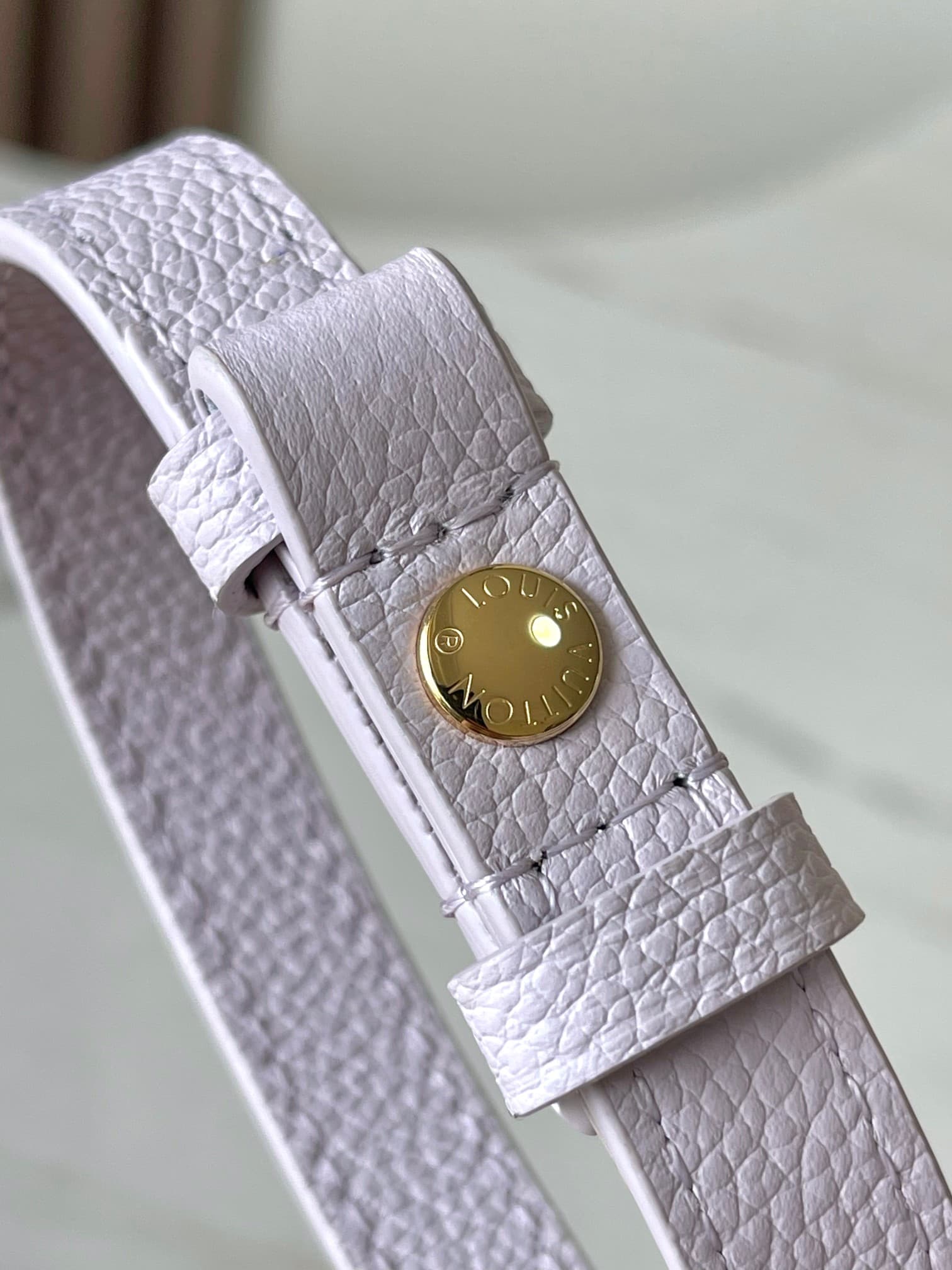 Louis Vuitton Wallet On Chain Ivy Embossed grained cowhide leather M25714 Misty TOP