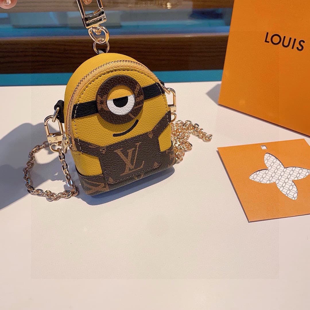 Louis Vuitton-themed Minion coin purse