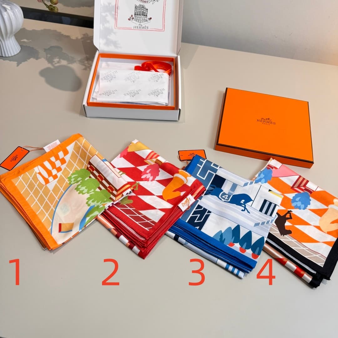 Hermès Horse Club Detail Scarf
