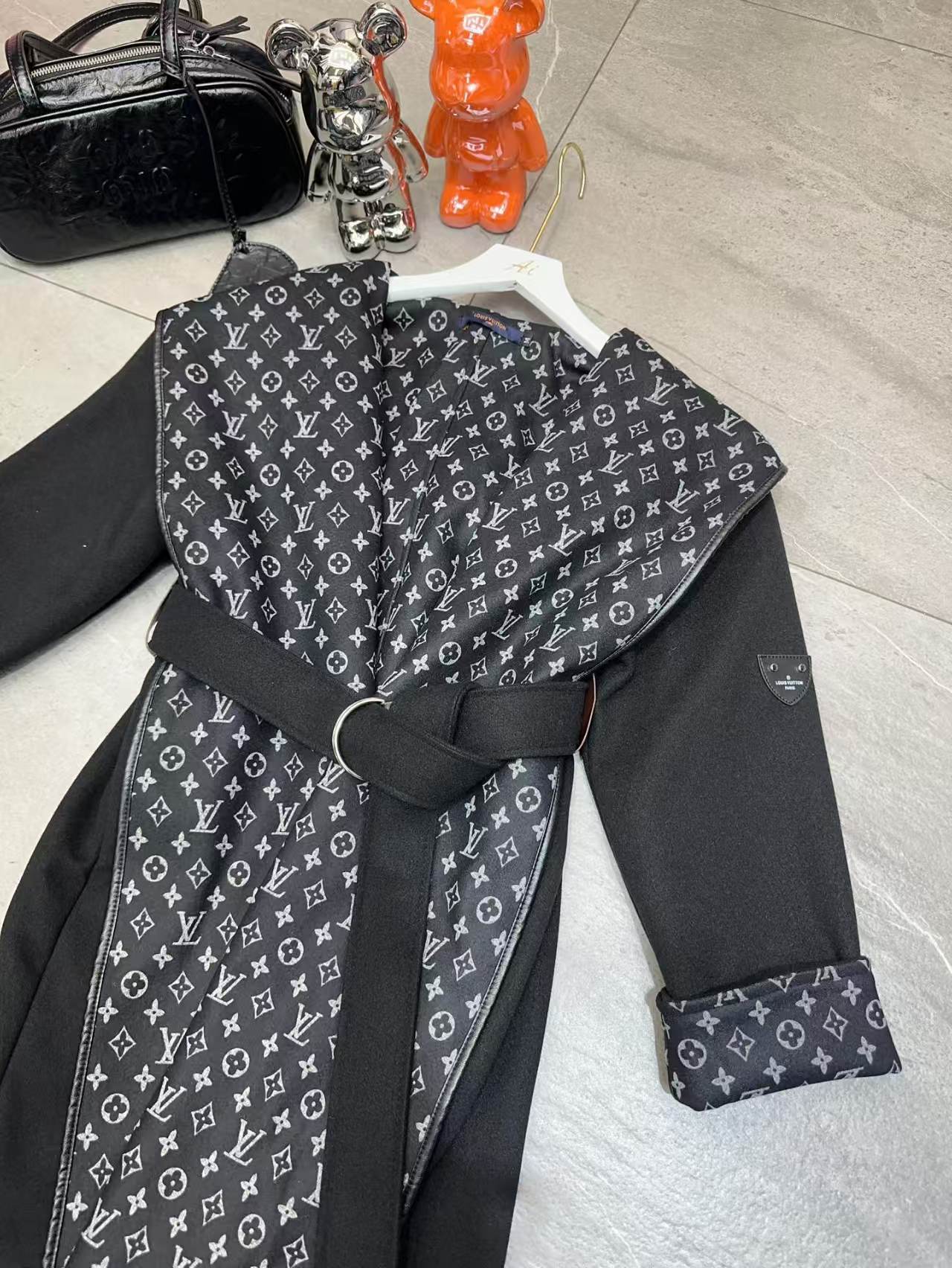Louis Vuitton Hooded Wrap Coat