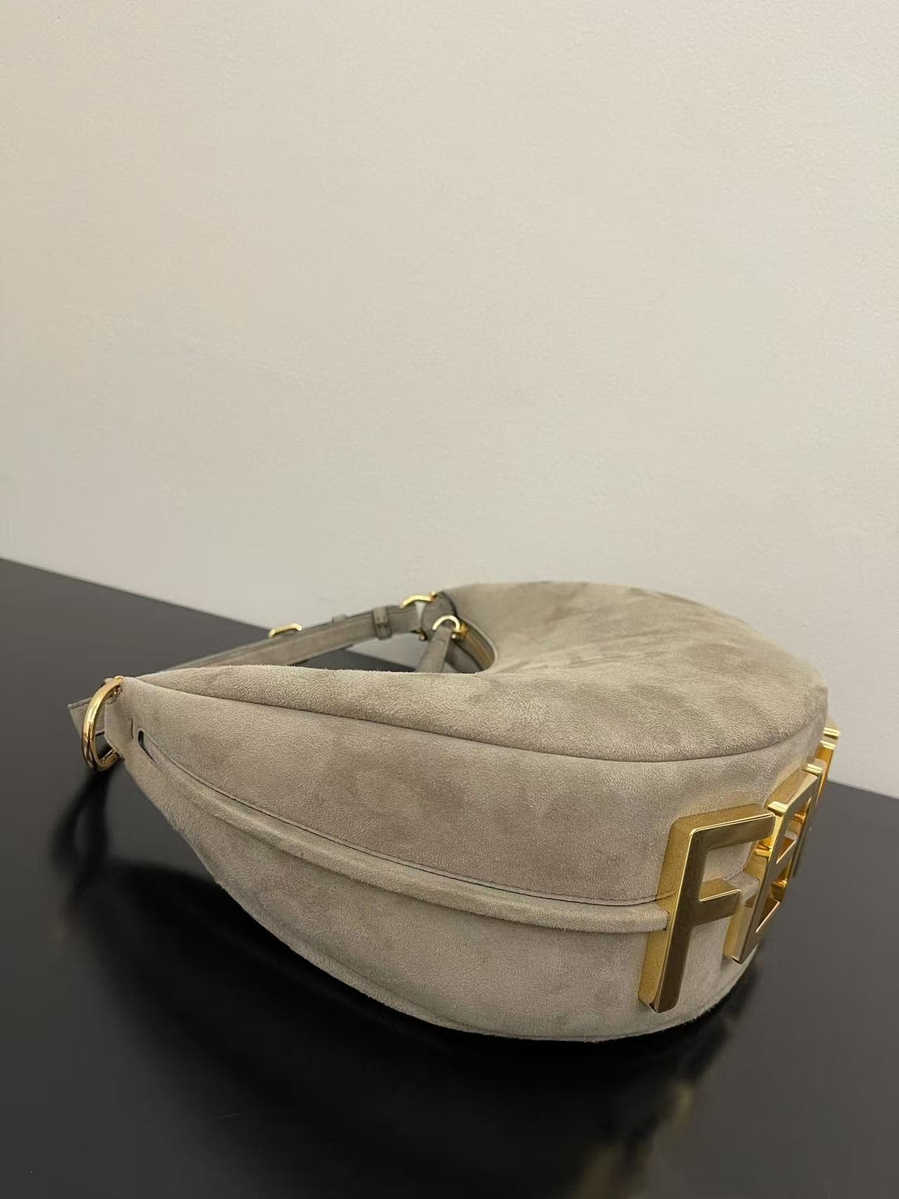 Fendigraphy Medium Suede Bag High