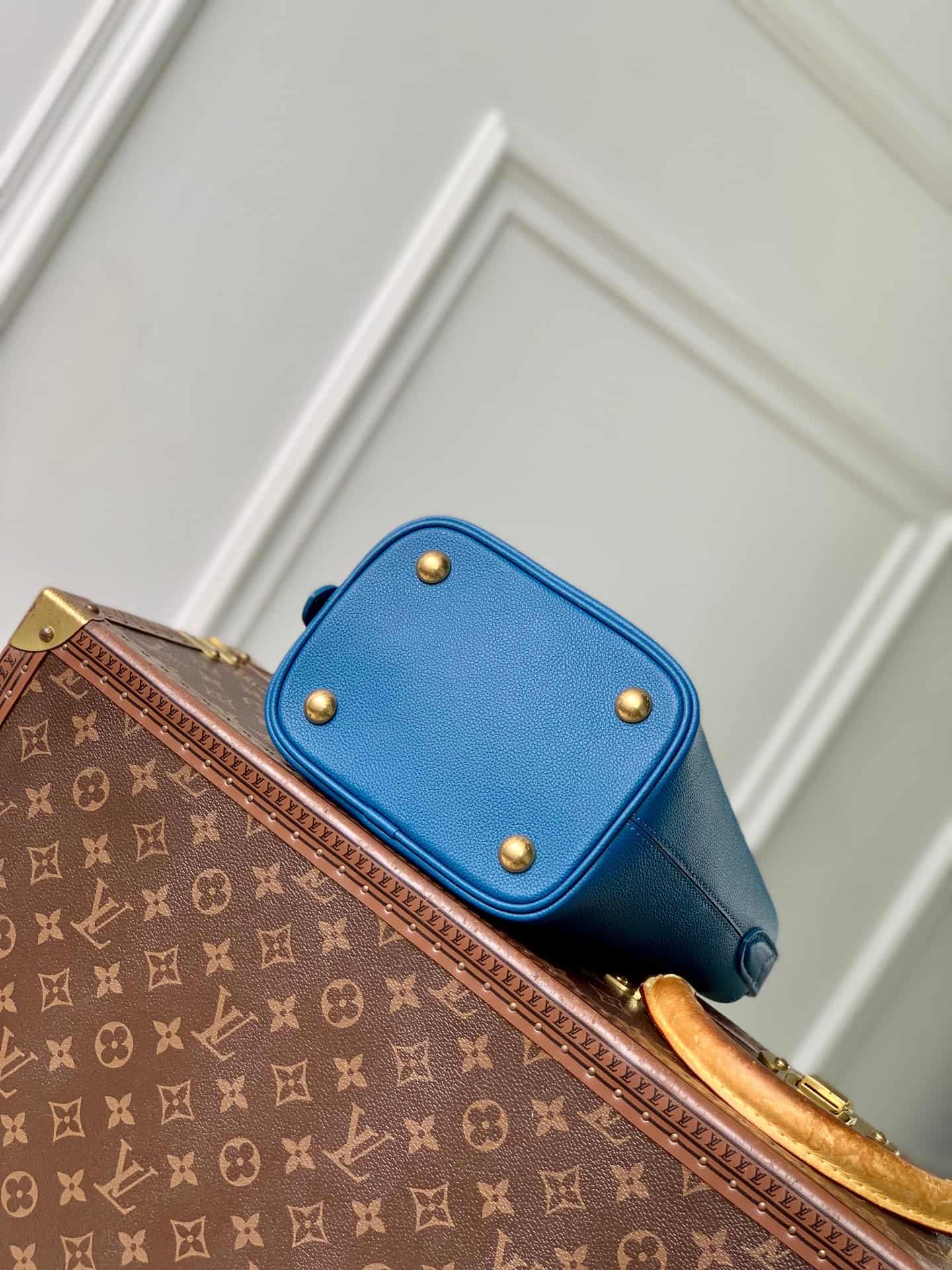 Louis Vuitton Lowkey All-in BB Blue Calfskin Leather M25543 High