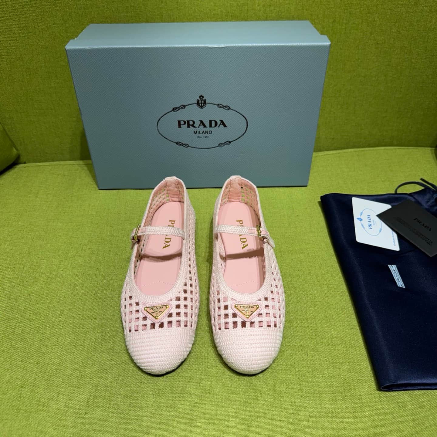 Prada Crochet Ballerinas Shoes Women