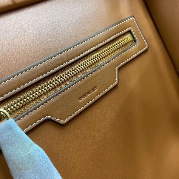 Celine Micro Luggage Bag In Canvas with Natural Calfskin High