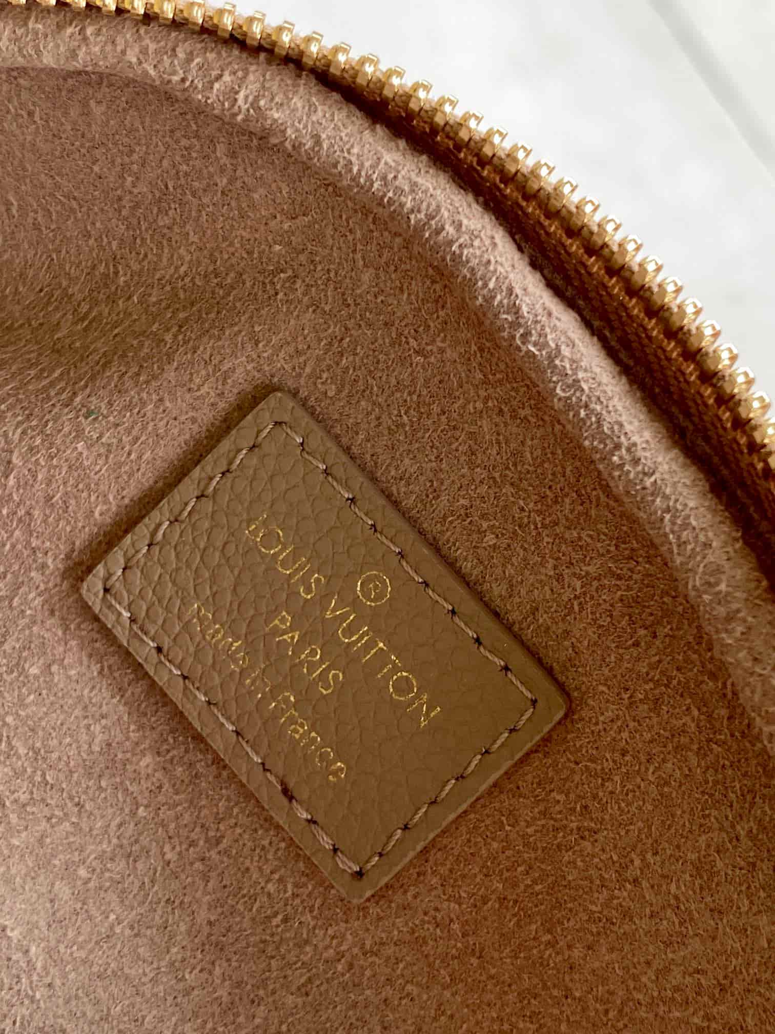 Louis Vuitton Mini Bumbag Tourterelle Beige / Cream Bicolour Monogram Empreinte Leather M83219 High