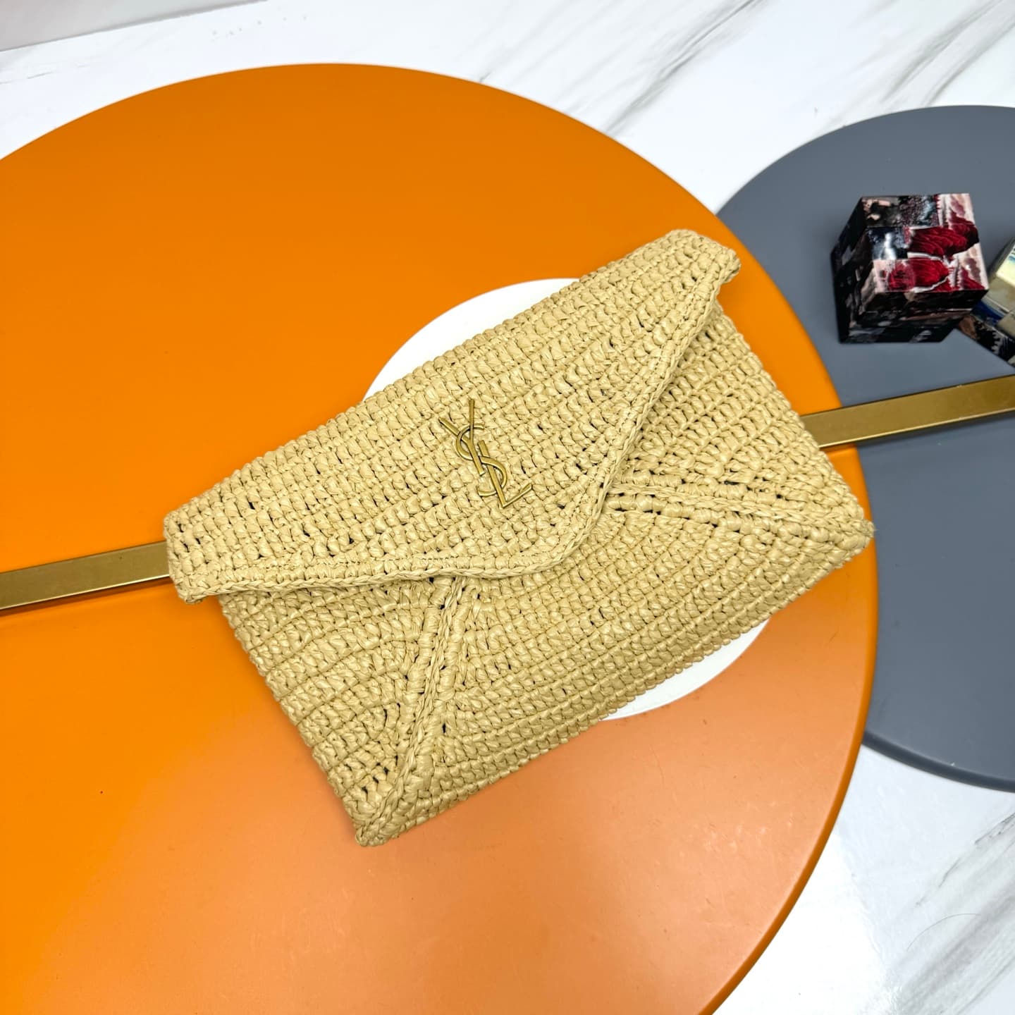 CASSANDRE large envelope pouch in rope  769307 High