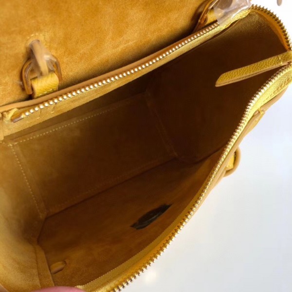 Celine Nano Belt Bag In Ocre Grained Calfskin High
