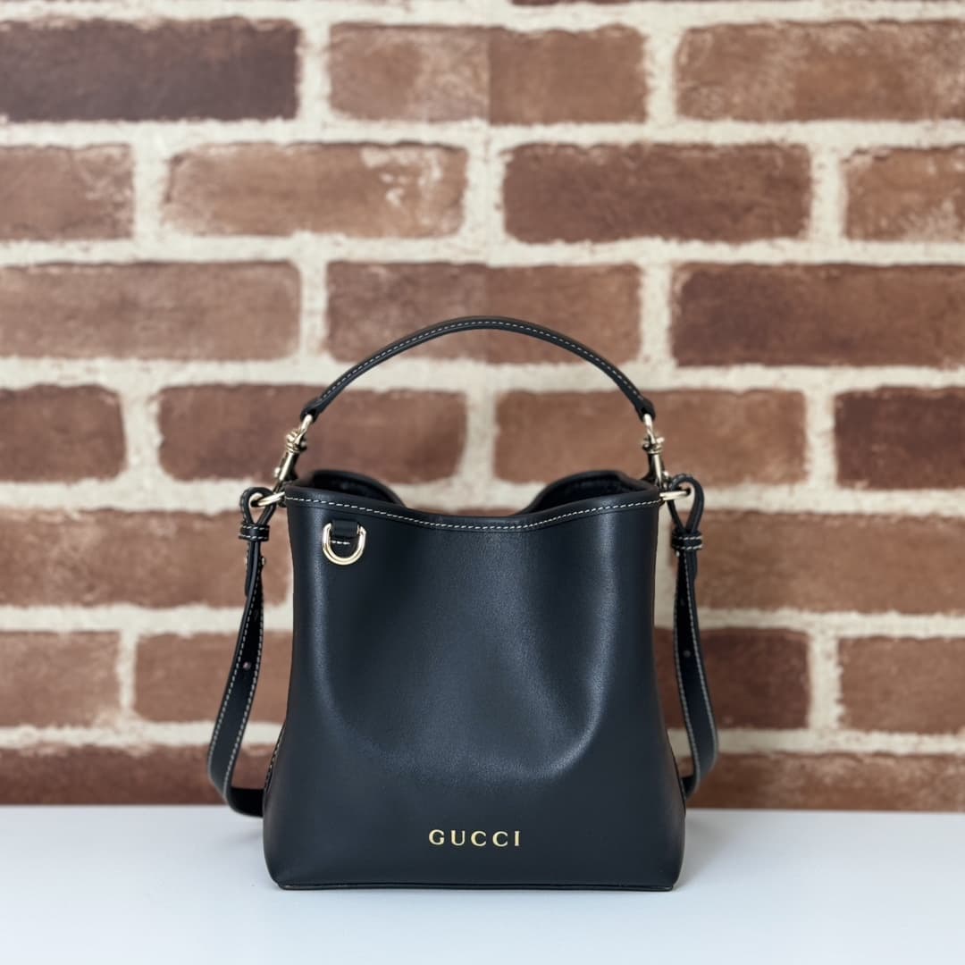 Gucci GG Emblem small bucket bag 815118 High