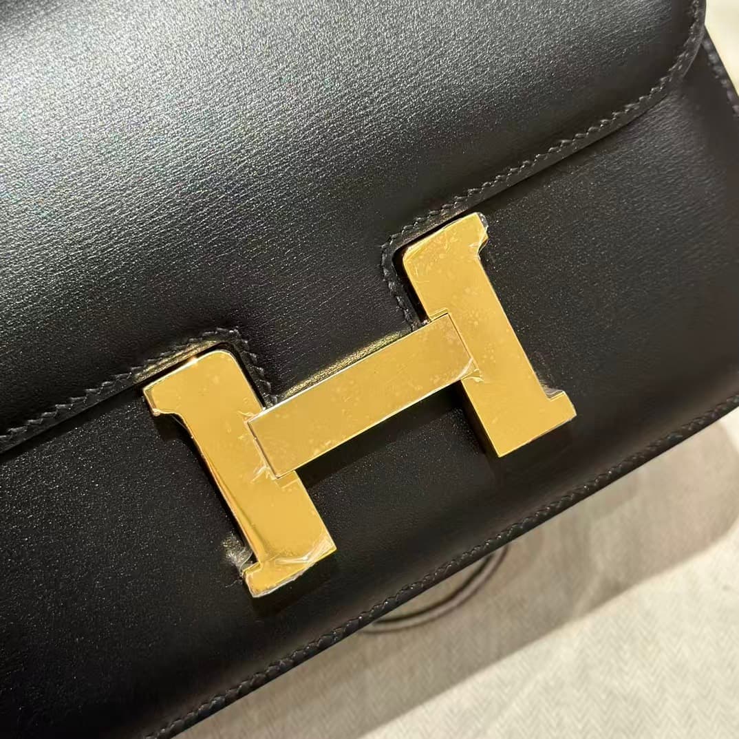 Hermes Constance 18/24cm Box Leather Bag High Customizing Style
