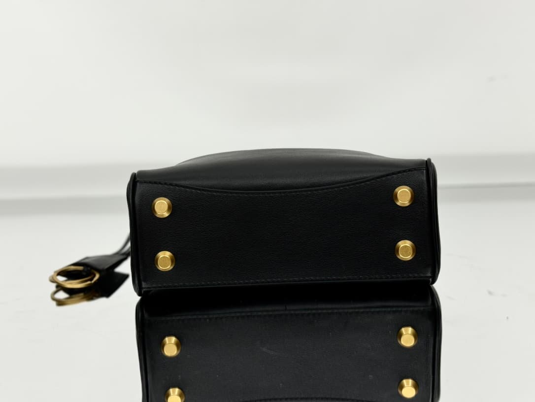 Balenciaga Rodeo Mini bag in black Smooth Calfskin Leather With Gold-Tone Metal TOP