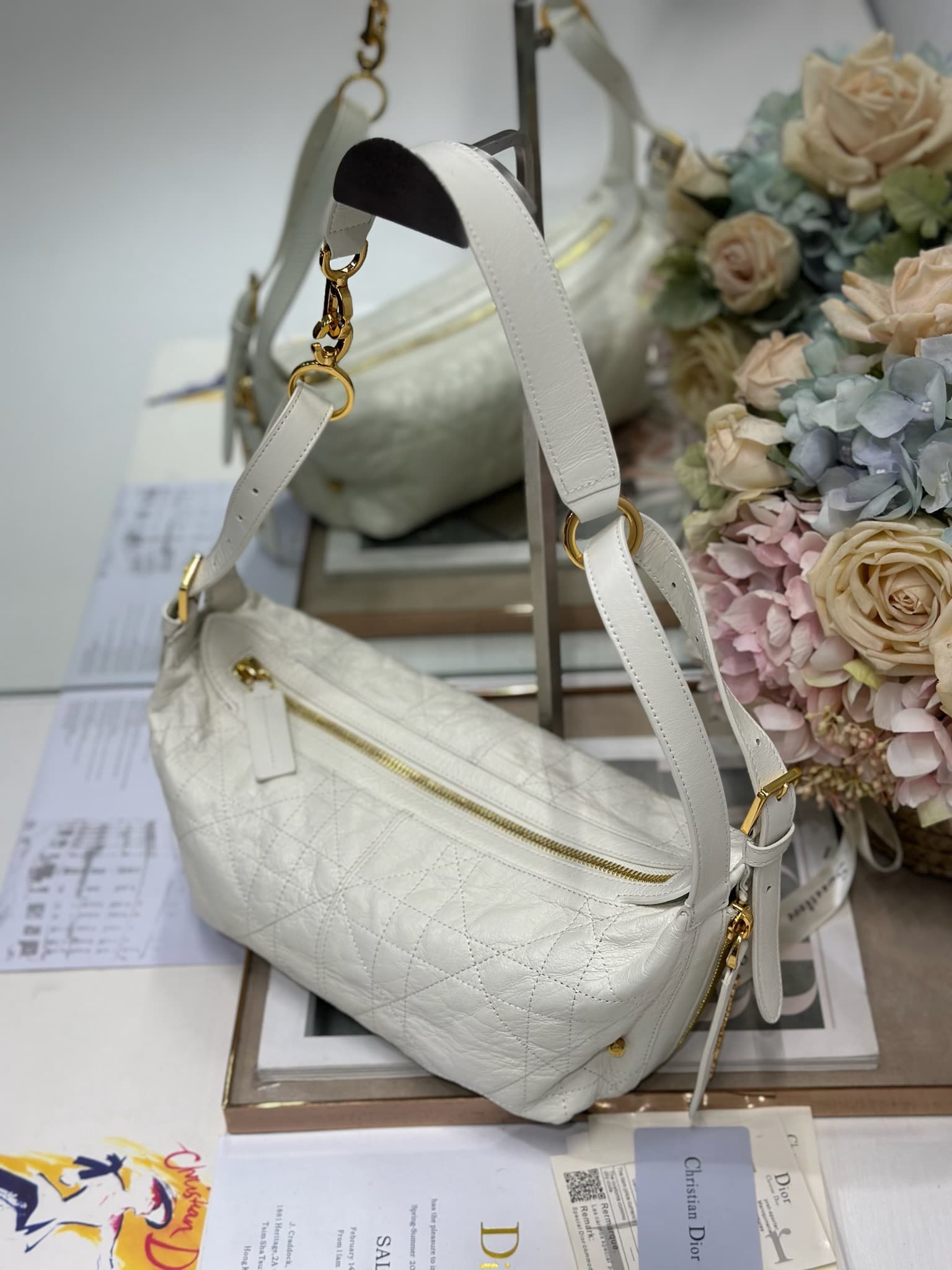 Small D-Journey Bag in Smooth Calfskin High