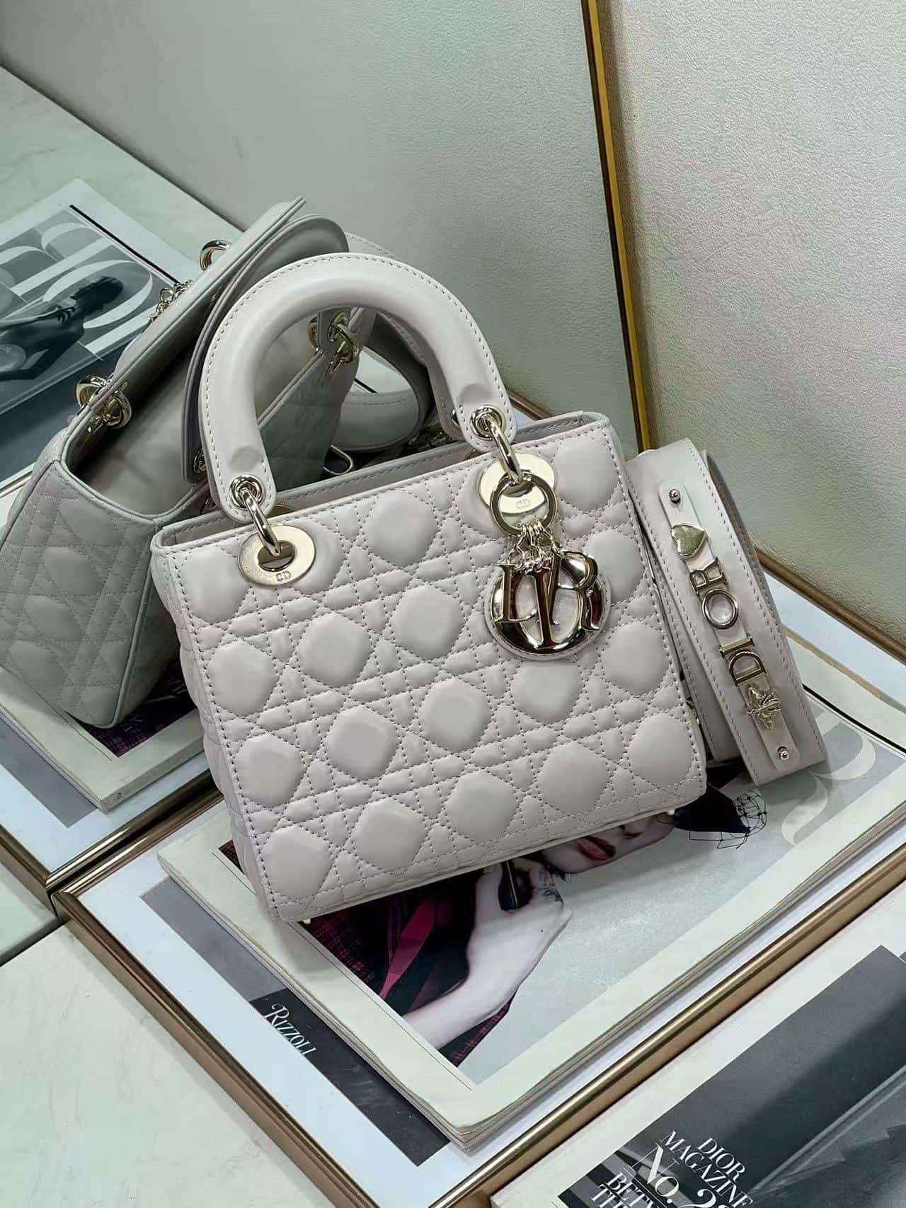 SMALL LADY Dior MY ABCDior BAG Cannage Lambskin High