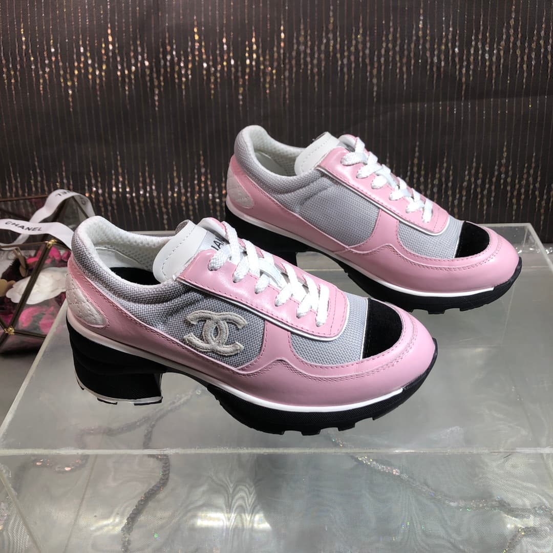 Chanel Sneakers Mixed fibers shiny calfskin suede calfskin Women