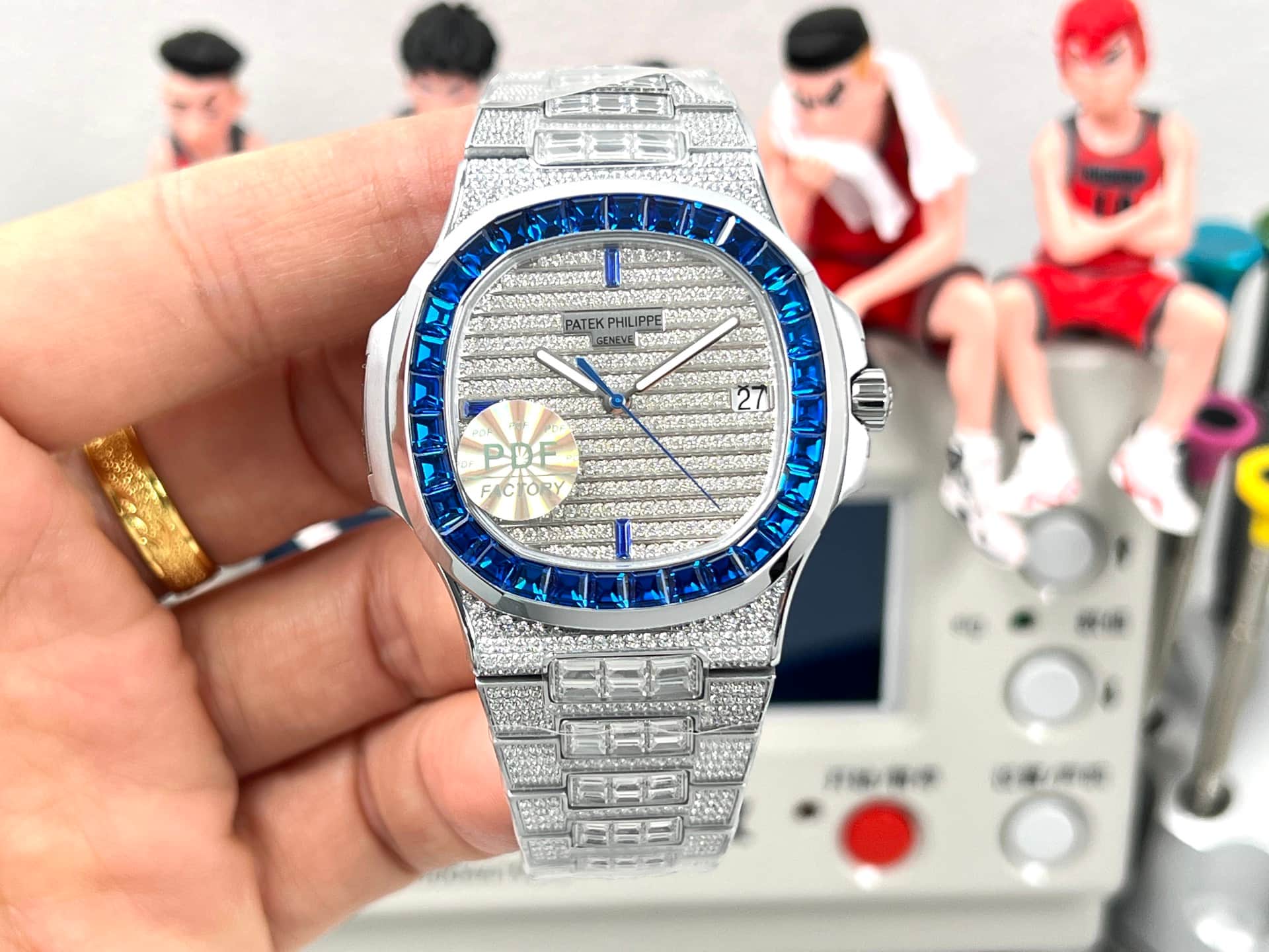 Patek Philippe Nautilus with Paved Diamond TOP