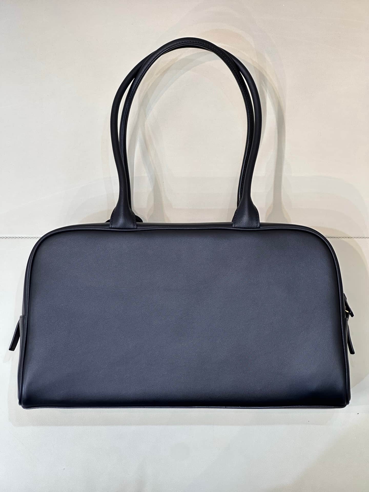 Chanel Maxi Bowling Bag Calfskin & Gold-Tone Metal Black AS6211 TOP